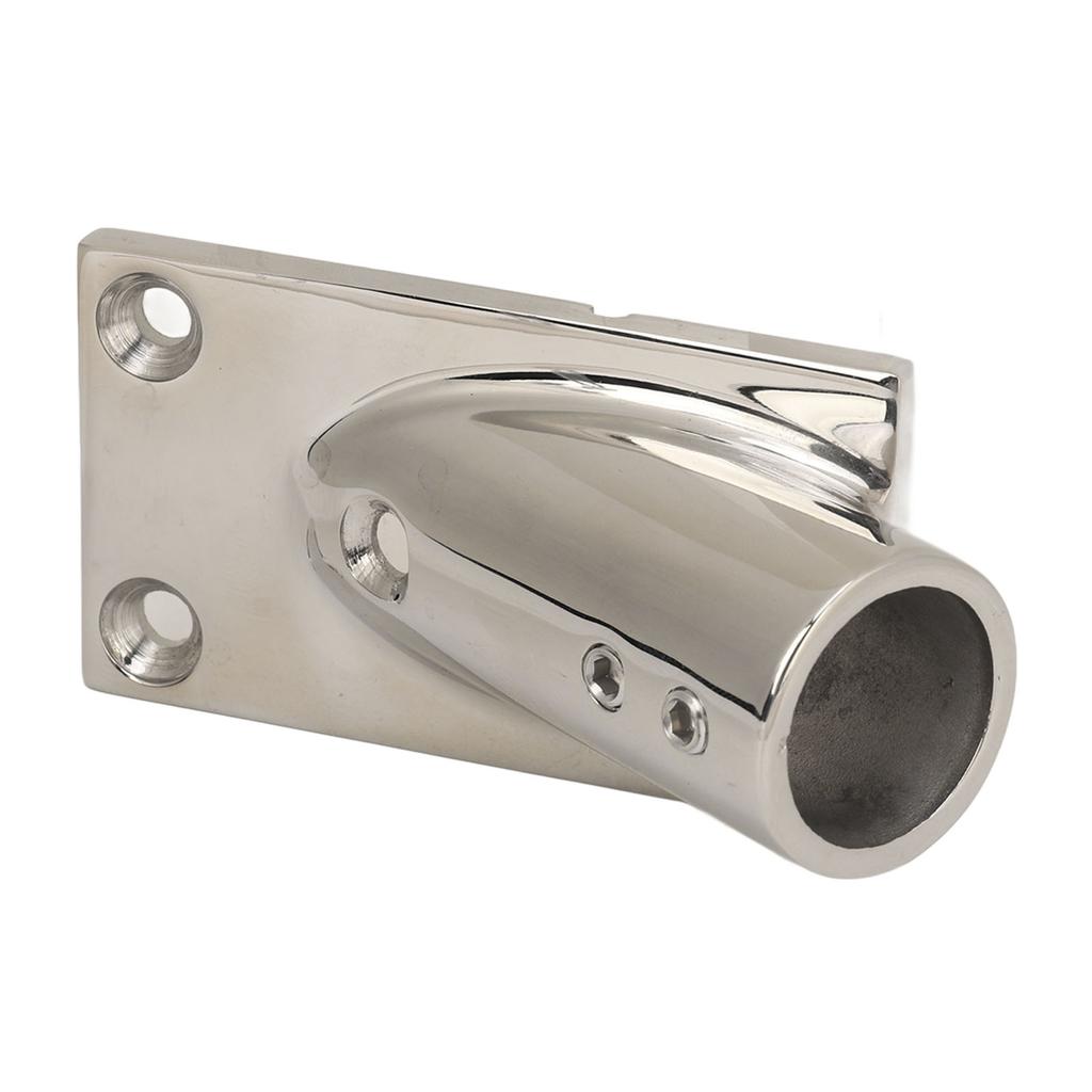 Основание трубы для лодки Прямоугольное Нержавеющая сталь 316 Основание трубы поручня Морская фурнитура для яхты 25 мм 1,0 дюйма