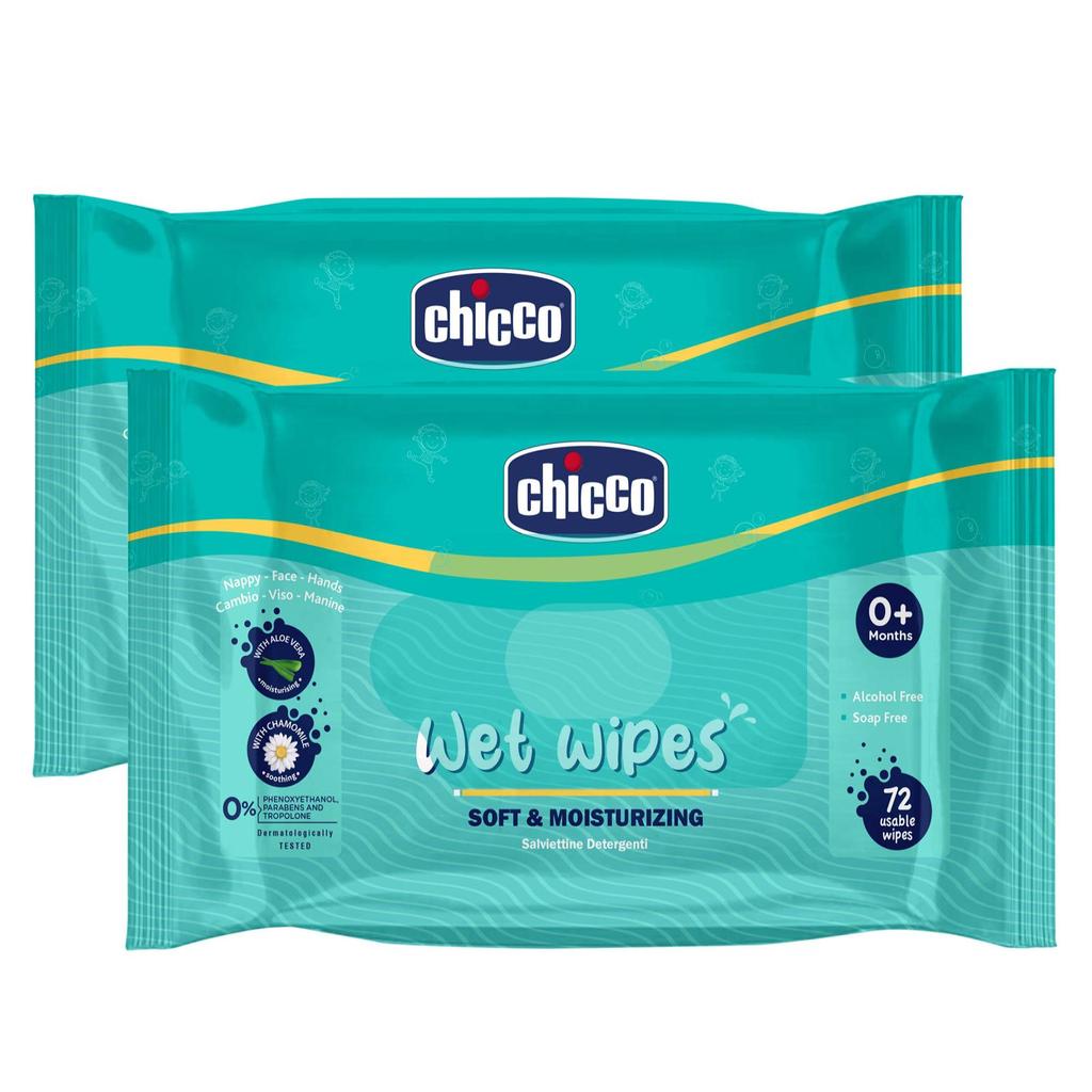 Chicco Wet Wipes Pack 2