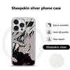 Сатору Годжо горячий аниме мужчина плакат Чехол для телефона для iPhone 16 15 14 13 12 11 Pro Max Овечья кожа Серебристый край защитный чехол