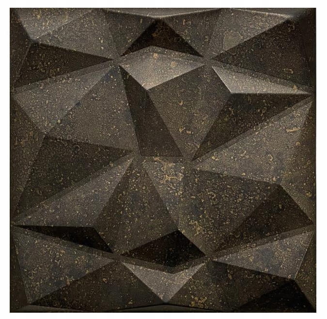 Decorative wall panels 50x50 cm, pack of 8, anthracite