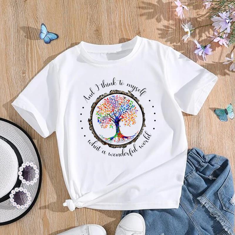 (Asian Size) Women Print Tee Adventure Trend Cute Style Top Fashion T Shirt Woman Female Clothing Short Sleeve Graphic T-shirts