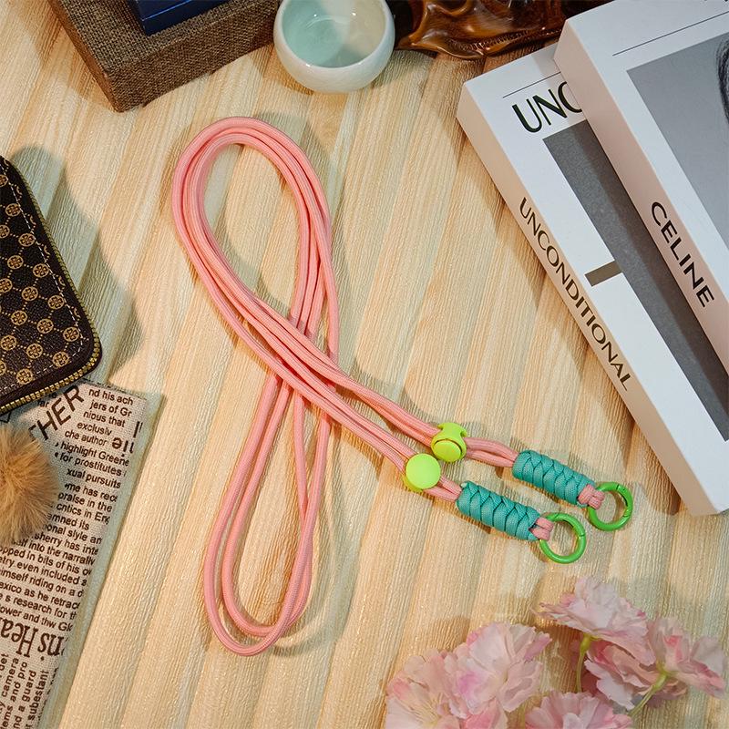 Регулируемый плетеный кроссбоди шнурок для телефона с защитой от потери, с задним зажимом и ремешком для лыжной перчатки