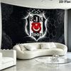 BJK Besiktas Wall Tapestry Aesthetic Wall Hanging Printed Fabric Blanket Decorative Tapestries for Bedroom Living Room Home Decor