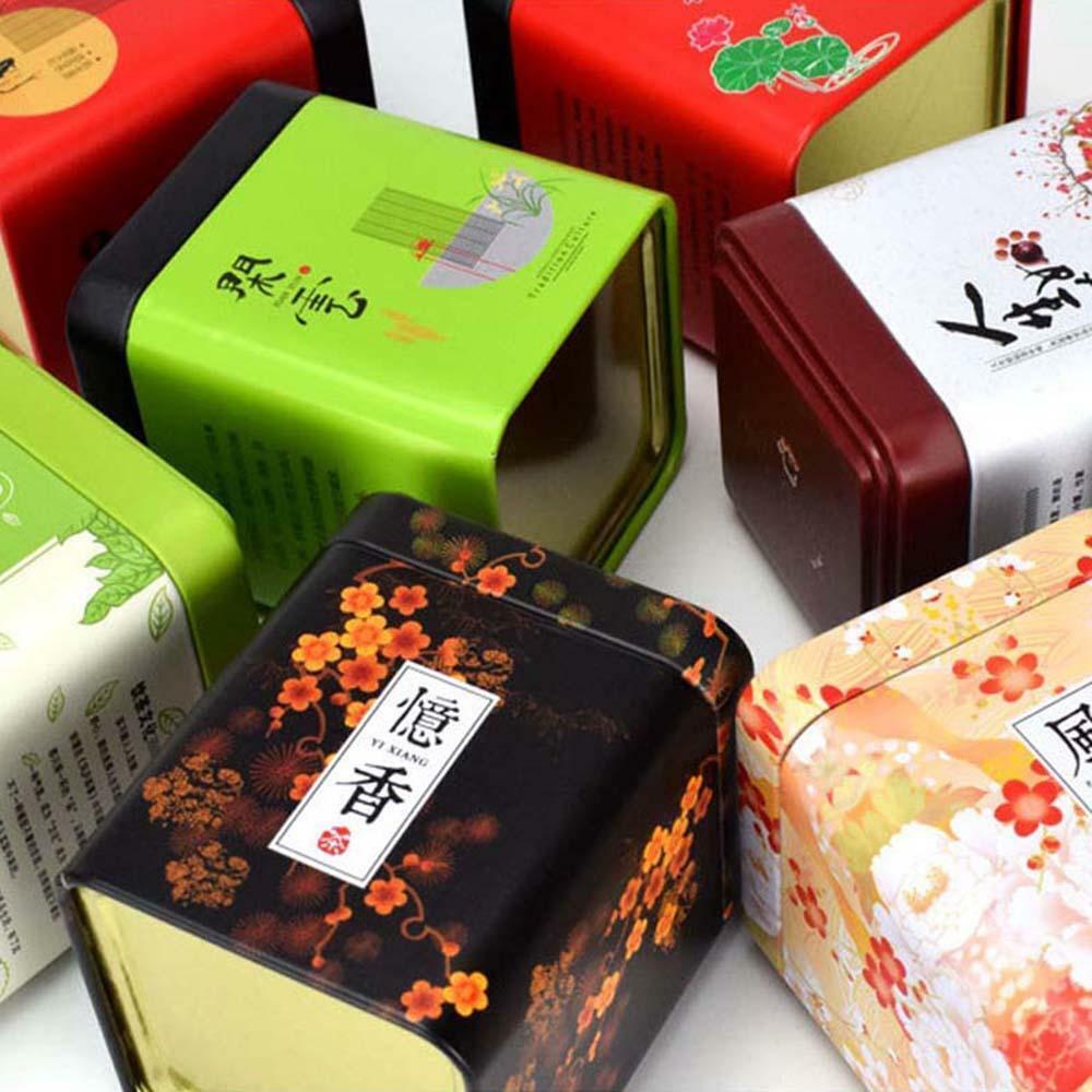 Мини Жестяная Коробка в Европейском Пасторальном Стиле, Легко Носить, Портативная Коробка для Упаковки Чая