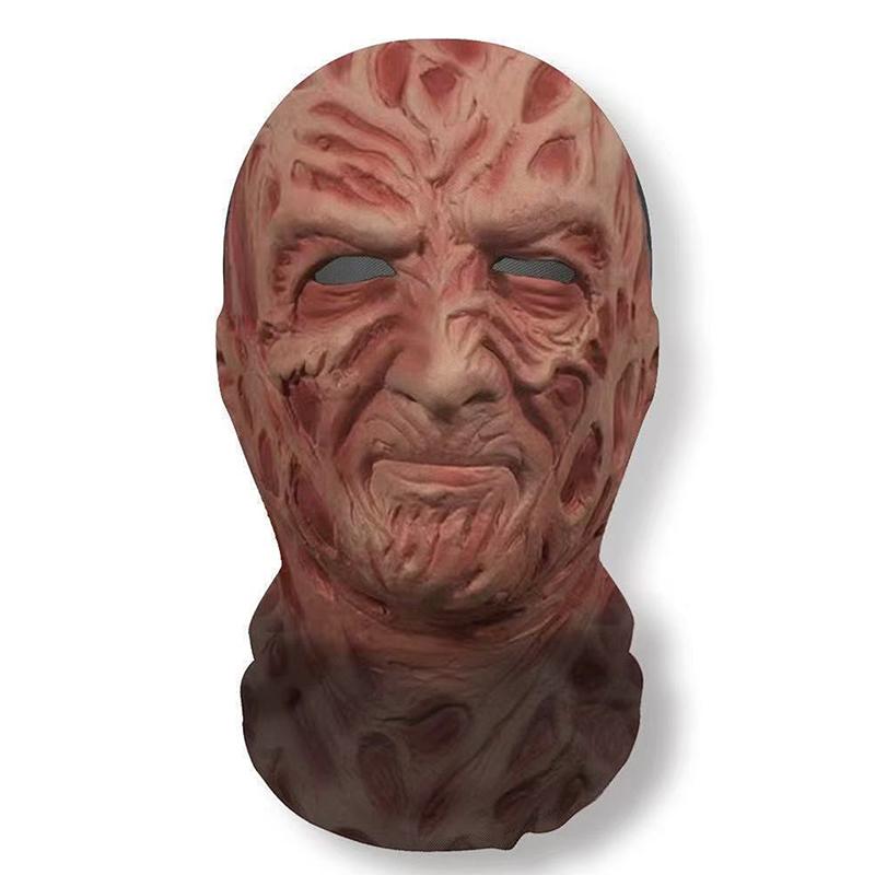 Маска Призрачное Лицо 3D Хэллоуин Косплей Реквизит Балаклава Полное Лицо Эластичная Сетка Дышащий Череп Головные Уборы Хэллоуин Вечеринка Ужасов