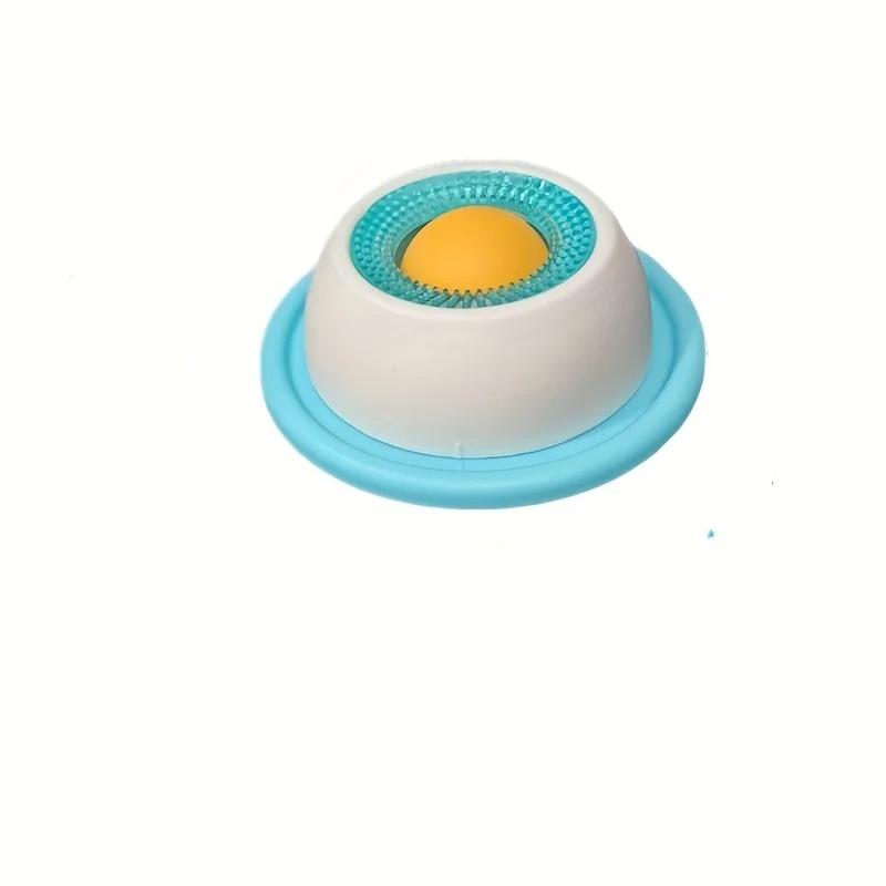 Лизательный коврик для домашних животных для медленного кормления, тарелка для вылизывания йогурта с присоской для собак и кошек, интерактивная миска для лакомств способствует здоровью зубов