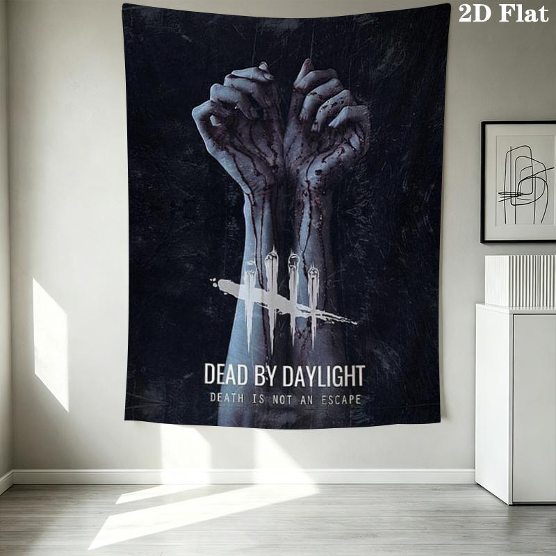 Стенной гобелен Dead Daylight Эстетичное настенное панно Печатная ткань Одеяло Декоративные гобелены для спальни гостиной Домашний декор