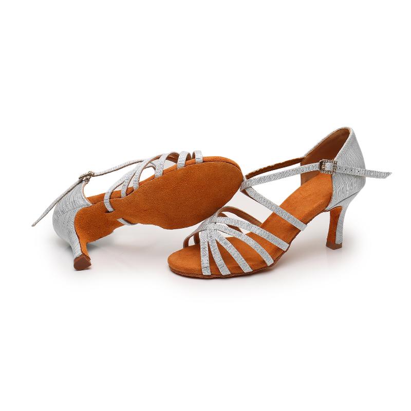 Women Latin Dance Shoes High Heel 7cm Salsa Ballroom Dance Shoes