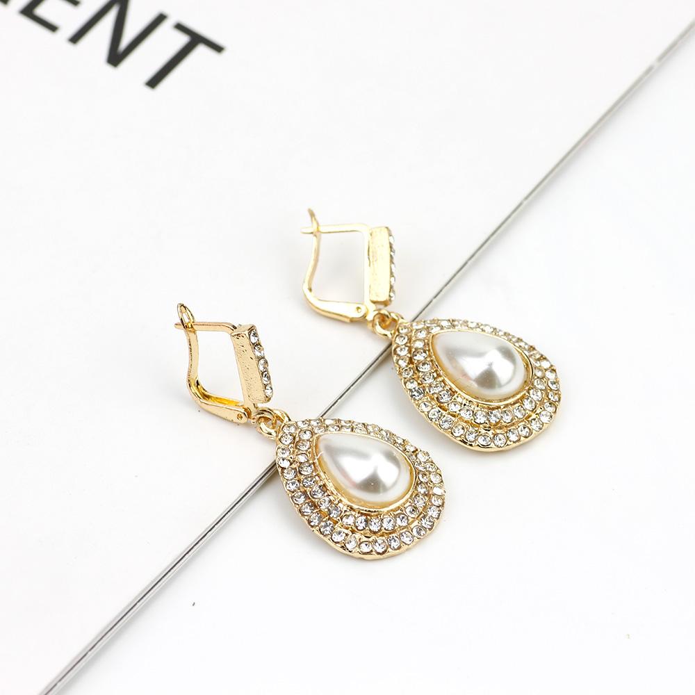 Модные золотые арабские серьги-подвески с подвесками для женщин, серьги со стразами, свадебные украшения, подарок для невесты