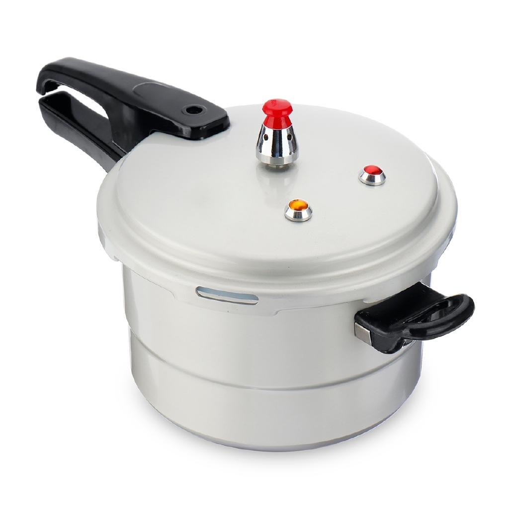 Double Bottom Pressure Cooker Kit Kitchen Bar Aluminum Alloy Pressure Cooker Beans Meats Vegetables Soups Cooking 6.3L