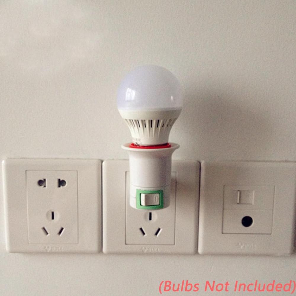Switch Light Socket Wall Lamp Light Base Bulb Base Screw Converter Socket Adapter Lamp Holder