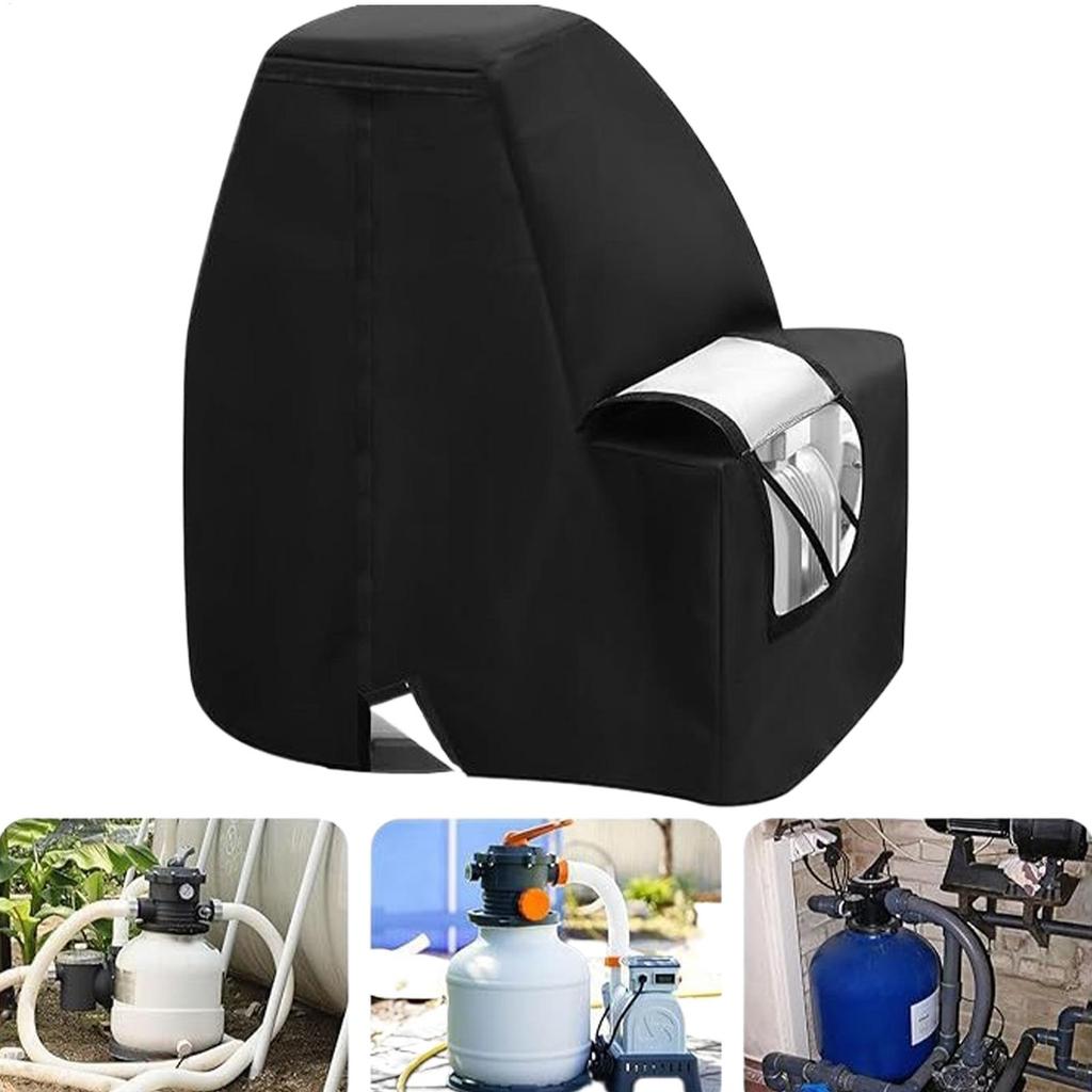 Sand Filter Pump Cover Waterproof Anti-UV Sand Filter Cover Oxford Fabric Sand Pool Pump Cover UV Resistant Zipper Design