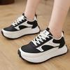 Women's Vulcanized Shoes Autumn New Comfort Outdoor Non Slip Platform Sneakers Height Increase Fashion Lace Up Casual Shoes