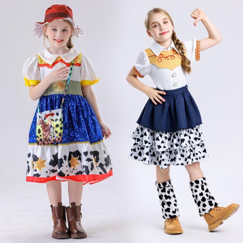 Jessie Toy Story Cosplay Dress Set Clothing Halloween Party Stage Performance