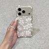 Прозрачный противоударный чехол для телефона с белыми цветами для iPhone 14/15/16/17 Pro Max