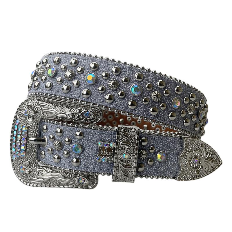 Ремни в стиле панк-рок со стразами в стиле вестерн, модные роскошные ремни с шипами, блестящие ремни с бриллиантами, ковбойский ремень для ковбойских девушек, готические джинсы