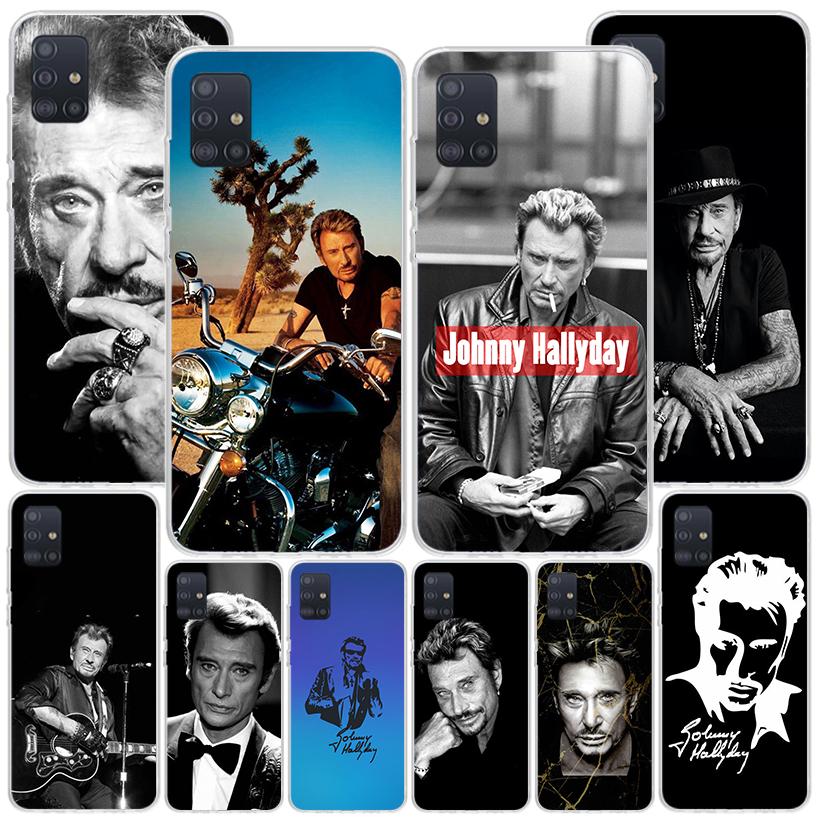 Johnny Hallyday Music Phone Case For Samsung Galaxy A52 A32 A22 A12 A51 A31 A50S A30S A20S A10S Note 20 Ultra 10 Plus S10 A72 A7