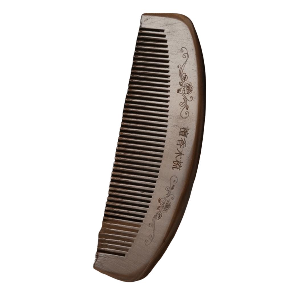Wood Head Acupuncture Point Massage Comb Coarse Tooth Meridian Gua Sha Pocket Comb Men