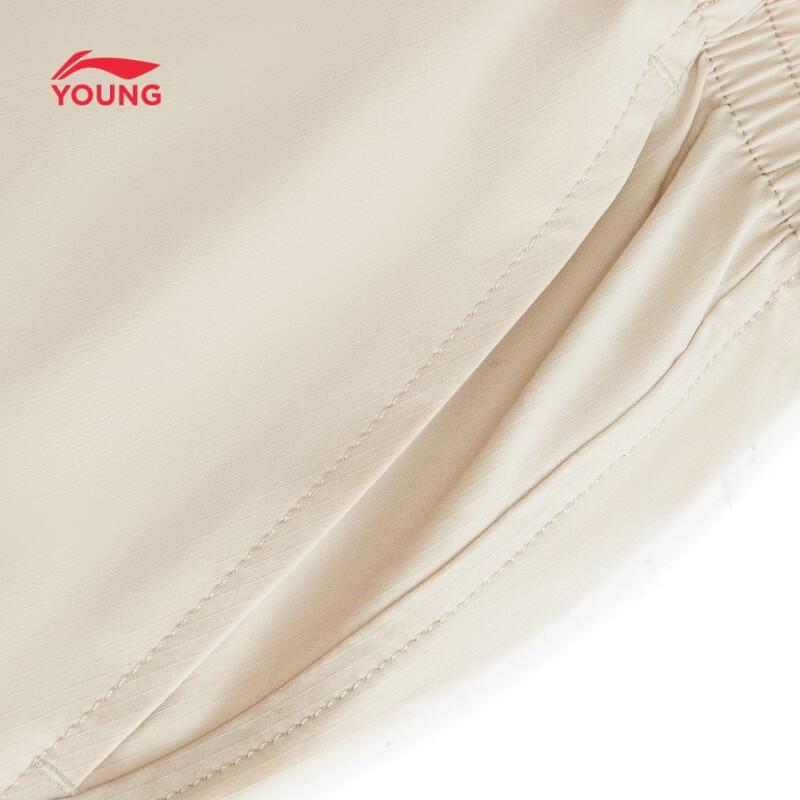 Li-Ning Детские прямые свободные брюки-карго семь восьмых