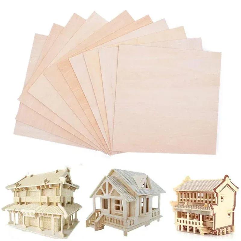 5-20pcs Balsa Wood Sheets Ply 100-300mm Long 1mm/1.5mm/2mm/3mm/4mm/5mm/6mm/8mm Thick For Craft DIY Project Wood Model Building
