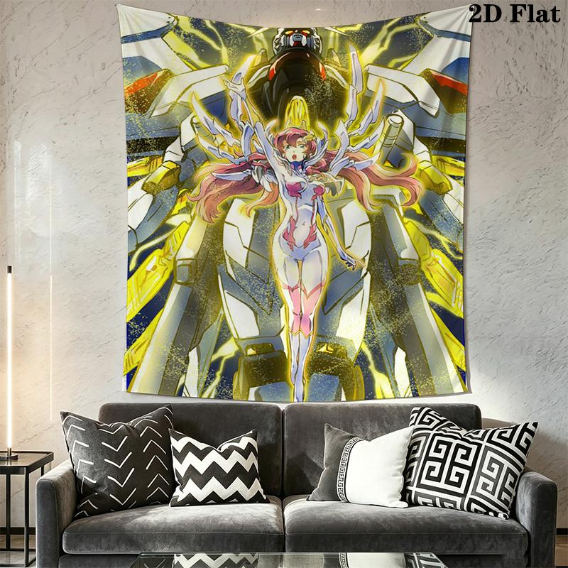 Freedom Gundam Pattern Home Decor Tapestry, Wall Hanging, Decorative RV Wall Cloth.NGT0928228