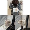 Retro Bag With Flap Closure Pu Material Street Style Daily Use For Students