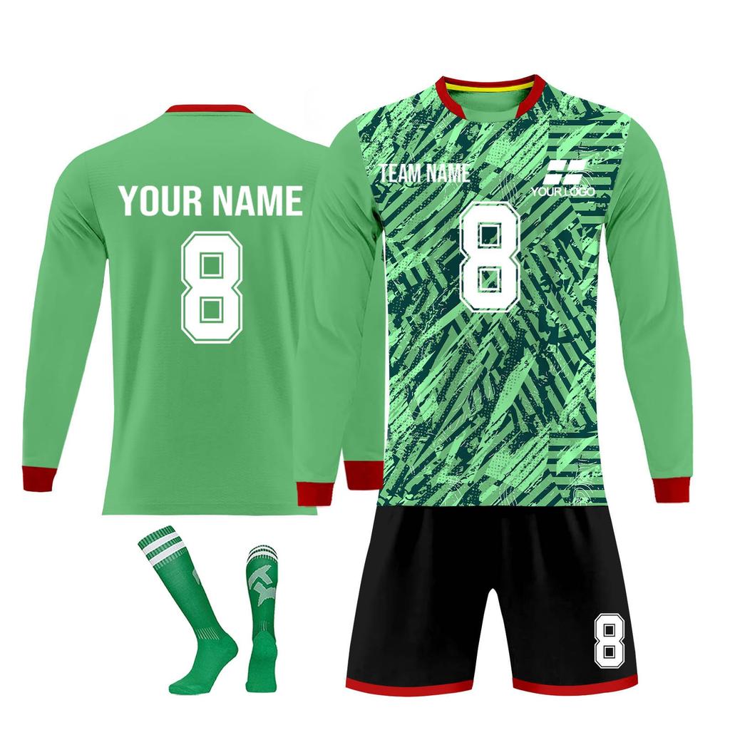 Personalised Shirts Kit Mens Girls With Name Number Custom Football Jerseys For Boys Training Suit