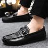 Модные мужские лоферы из натуральной кожи класса люкс итальянского бренда, дышащие, слипоны, мужские туфли для вождения, мужская повседневная обувь, мокасины, Chaussure Homme