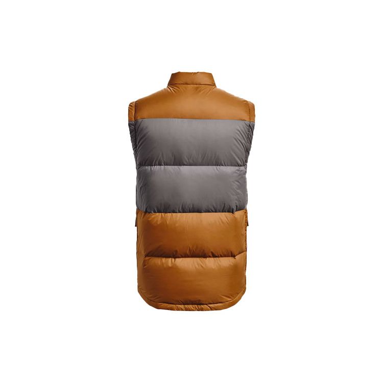 Under Armour Цветные блоки повседневный спортивный тренировочный жилет пуховый жилет мужской коричневый 1369379-277