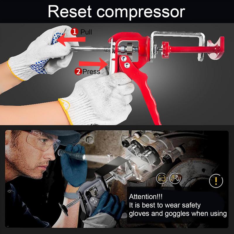 Brake Caliper Compression Tool Disc Brake Caliper Tool Disc Separator Heavy Duty Piston Spreader For Most Vehicles And Trucks