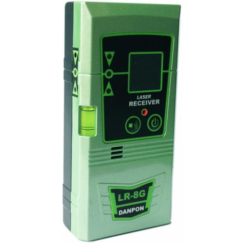 Danpon LR-8G Green Laser Level Receiver (Compatible with 300Hz Lasers Only) with Holder, LED Indicator, and Buzzer