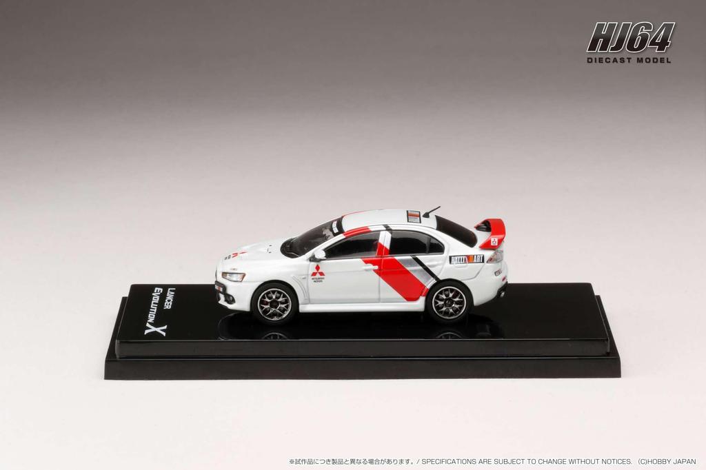 Mitsubishi LANCER EVOLUTION X RALLIART ЦВЕТ 1/64 (WHITE)