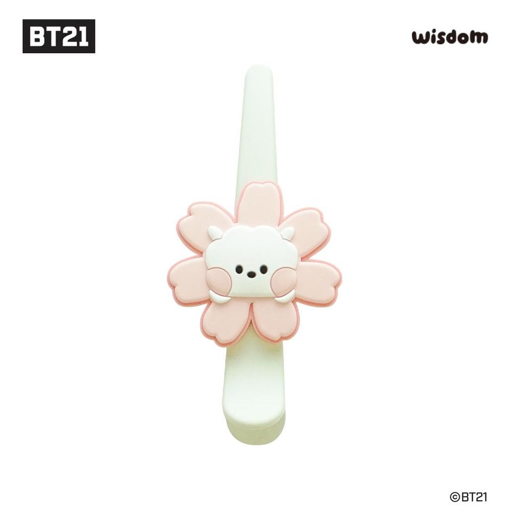 BTS (Бантан Бойз) Мини-заколка для волос BT21 Happy Flower, официальная, оригинальная, аутентичная, K-POP, айдол