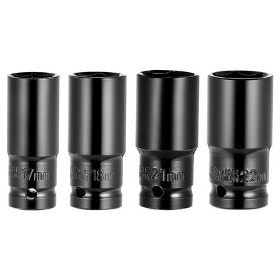 Удобная удлиненная шестигранная головка 1/2 дюйма. Метрическая ударная головка 1/2 дюйма. Простой в использовании инструмент для надежного крепления.