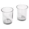 Verre pour bougie chauffe - plat, 5 cm ø, cristal, hauteur 6,5 cm