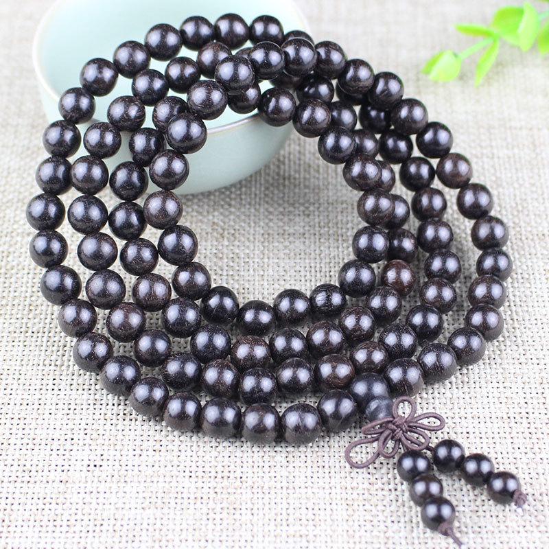 Деревянные браслеты из бусин сандалового дерева - 108 бусин, унисекс украшения для пар