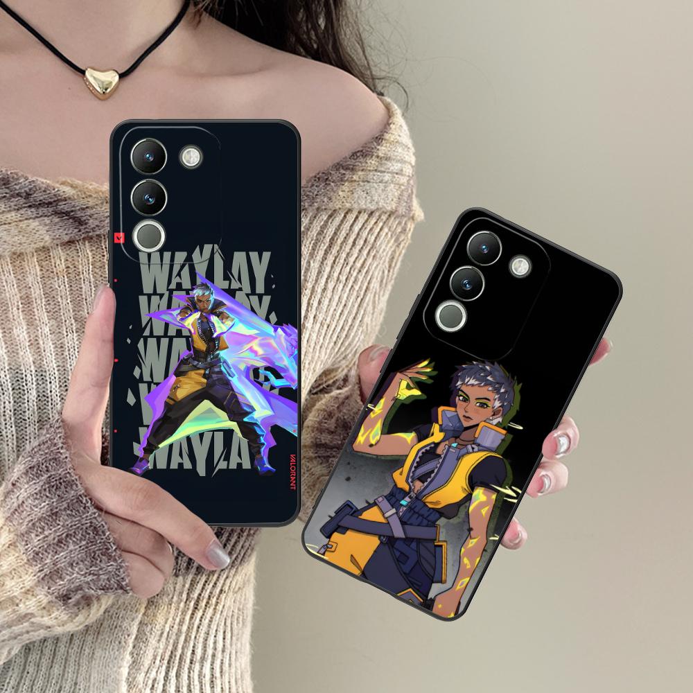 Чехол Waylay Valo для VIVO Y77 76 75 74 73 72 58 56 55 51 50 38 36 Y19 Y18 Y03 Y01 5G Мягкий ТПУ Ударопрочный Чехол