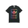Adidas Originals Trefoil Vintage Tee With Gradient Logo Men Tops Black ED6917