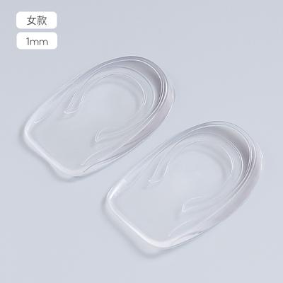 Прозрачная силиконовая стелька для увеличения роста для женской обуви, 1 см