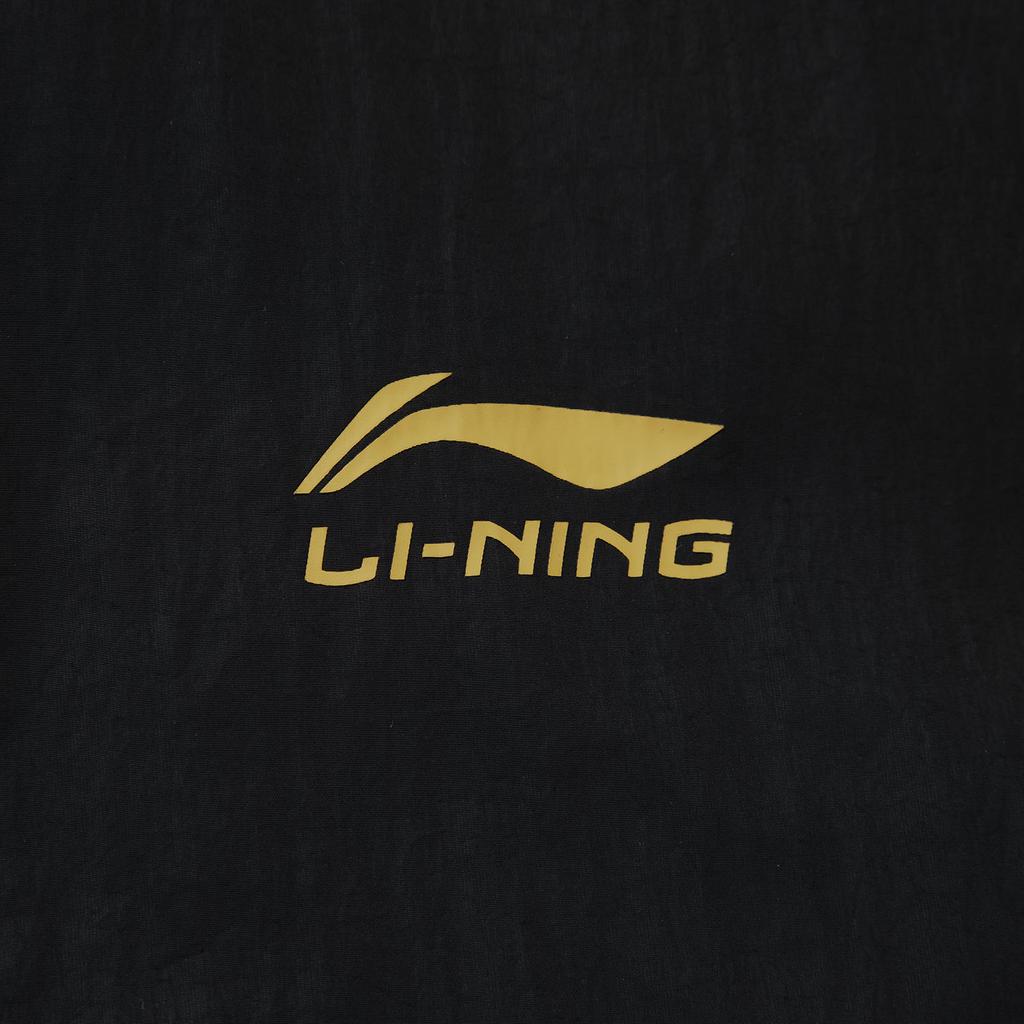 Li Ning Серия спортивного образа жизни Ретро Повседневная Мода Ветровка Мужская Верхняя одежда Черный AFDVJ15-6