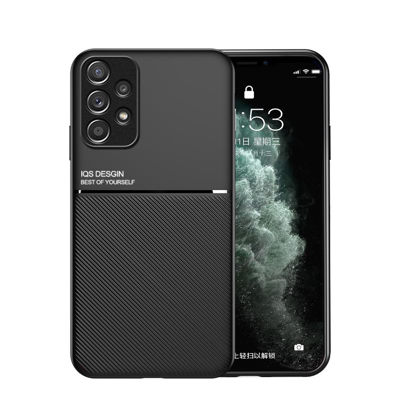Мужской синий силиконовый чехол для телефона Samsung Galaxy серии A с магнитной присоской и ребристым узором