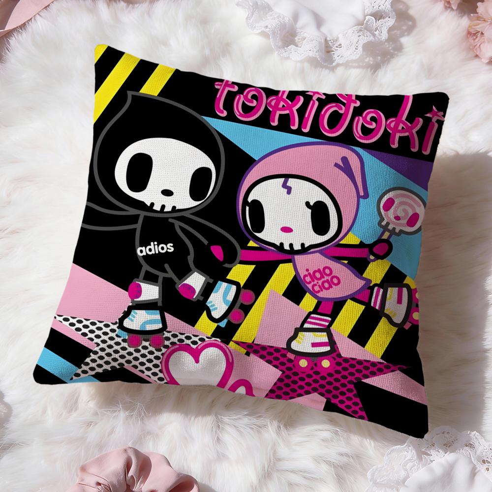 Горячая аниме-подушка Tokidoki Чехол для подушки Премиум-комфорт Двусторонний чехол для подушки - Дизайн "Два в одном" для любой комнаты и салона автомобиля