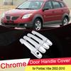 Для Pontiac Vibe 2002 2004 2006 2008 2010 Хромированные Накладки на Ручки Дверей Внешняя Отделка Наклейки на Автомобиль Аксессуары