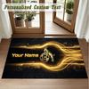 Crystal Velvet Square Rug Custom NameFC Köln Pattern Non Slip Home Floor Decor Rug