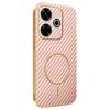 Phone Case For Xiaomi Redmi 13 4G/5G/Note 13R 5G/Poco M6 4G/M6 Plus 5G Carbon Fiber Textured Electroplated TPU Back Cover