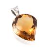 Подвеска из натурального цитрина из стерлингового серебра 925 пробы 1 дюйм R0m99