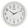 Wall Clock Radio White Diameter 26.8cm Analog Second Hand Stops At Night IQ-1060J-7JF