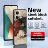 Phone Case For Redmi Note 14 13 12 11 Pro Plus S 5G 14C A3 anime Attack on Titan  Soft Black Phone Cover