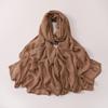 Soft Wide Edge Thin Modal Single Color Cotton Breathable Scarf Shawl Large Size 85 * 180CM