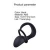 Anal Plug Eco-friendly Fine Workmanship Black Male Prostate Stimulator for Couples
